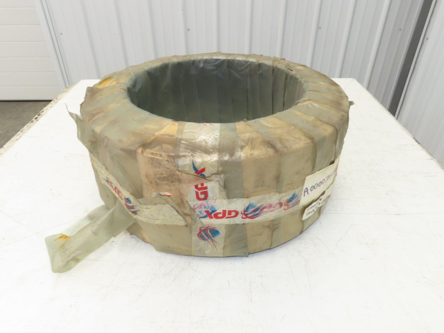 GPX 18x8x12-1/8 Forklift Tire Traction Solid Press-on White Non-Marking