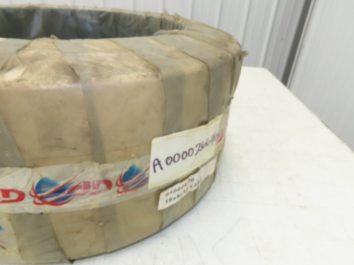 GPX 18x8x12-1/8 Forklift Tire Traction Solid Press-on White Non-Marking