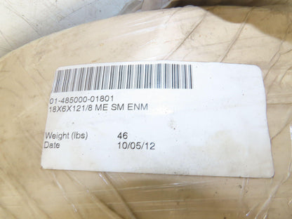 Maine Tire 18x6x12-1/8 Forklift Tire Smooth Solid Press-on White Non-Marking