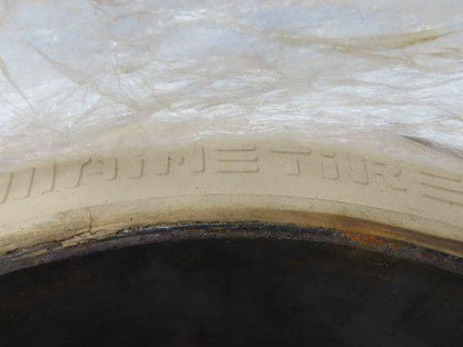 Maine Tire 18x6x12-1/8 Forklift Tire Smooth Solid Press-on White Non-Marking