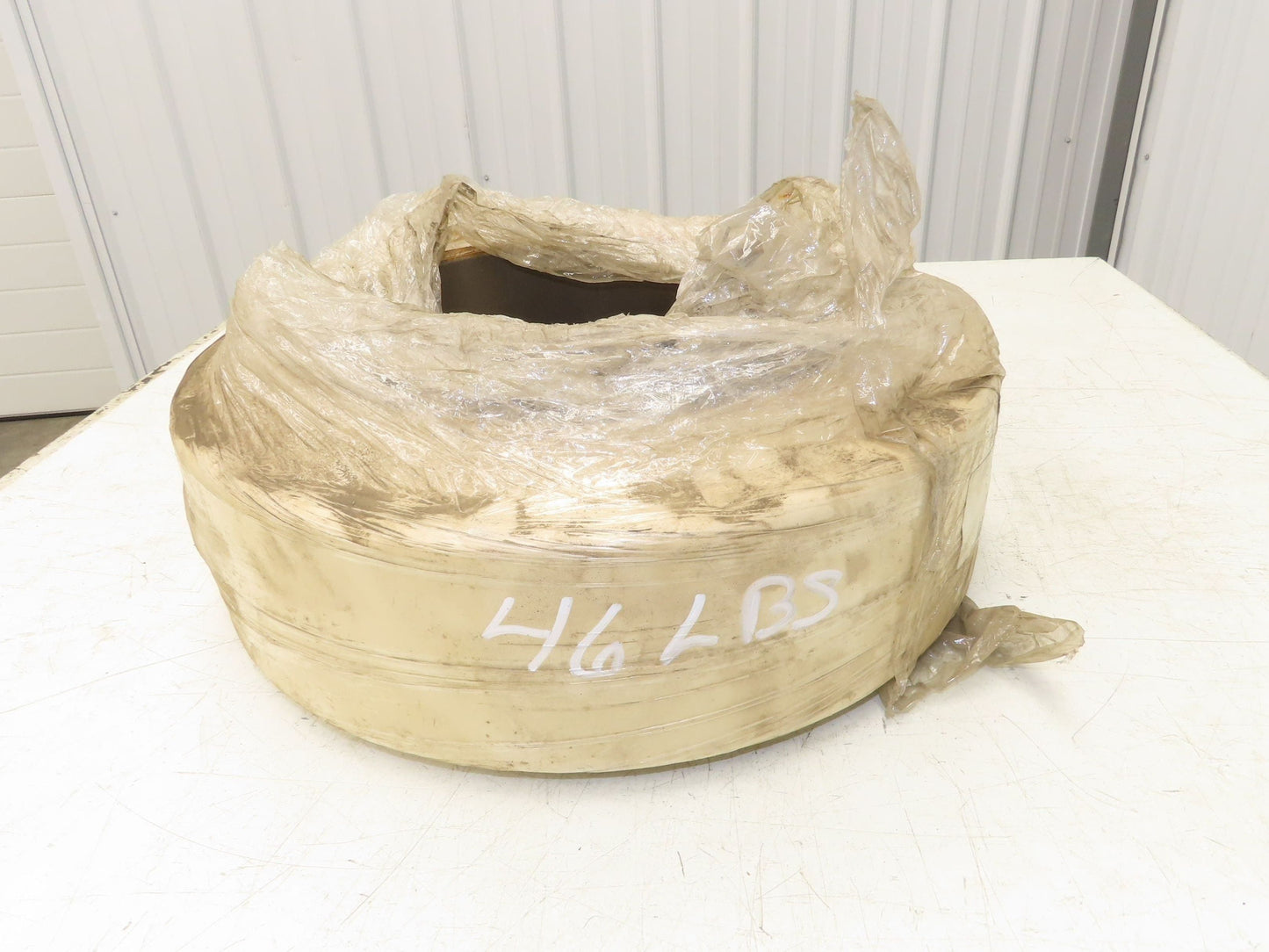 Maine Tire 18x6x12-1/8 Forklift Tire Smooth Solid Press-on White Non-Marking