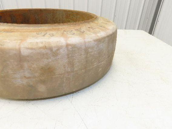 Monarch 18x6x12-1/8 Forklift Tire Smooth Solid Press-on White Non-Marking