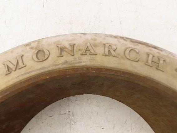 Monarch 18x6x12-1/8 Forklift Tire Smooth Solid Press-on White Non-Marking