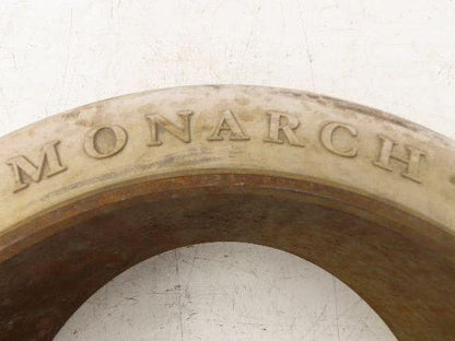 Monarch 18x6x12-1/8 Forklift Tire Smooth Solid Press-on White Non-Marking