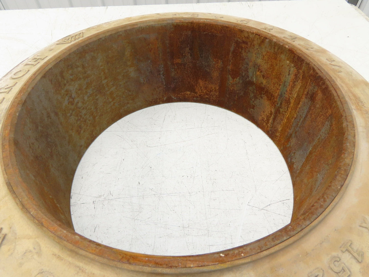 Monarch 18x6x12-1/8 Forklift Tire Smooth Solid Press-on White Non-Marking