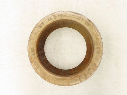 Monarch 18x6x12-1/8 Forklift Tire Smooth Solid Press-on White Non-Marking