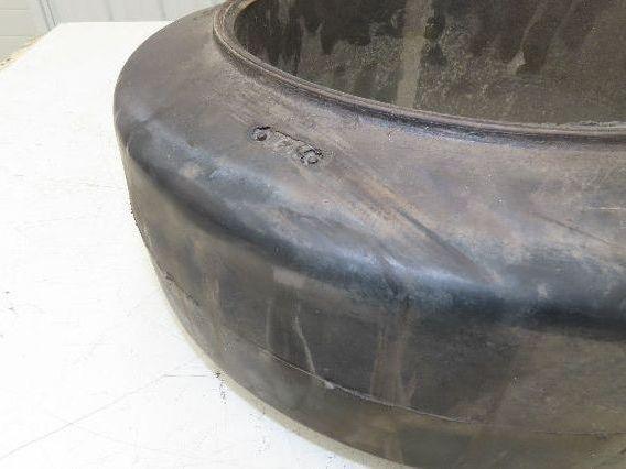 Super Solid 16x6x10.5 Forklift Tire Smooth Solid Press-on Black