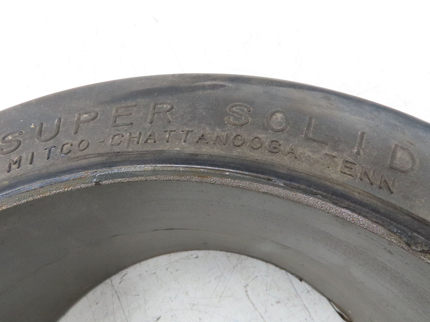 Super Solid 16x6x10.5 Forklift Tire Smooth Solid Press-on Black