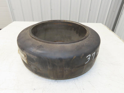 Super Solid 16x6x10.5 Forklift Tire Smooth Solid Press-on Black