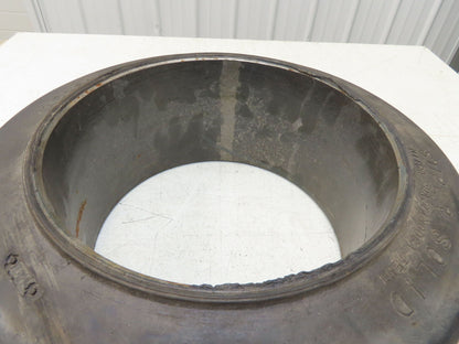 Super Solid 16x6x10.5 Forklift Tire Smooth Solid Press-on Black