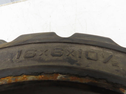Industrial Limited 16x6x10.5 Forklift Tire Traction Solid Press-on Black
