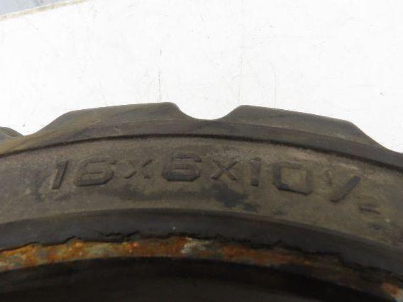 Industrial Limited 16x6x10.5 Forklift Tire Traction Solid Press-on Black