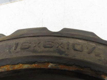 Industrial Limited 16x6x10.5 Forklift Tire Traction Solid Press-on Black