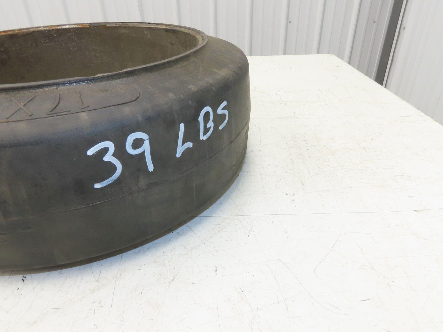 Super Solid 17x6x12-1/8 Forklift Tire Smooth Solid Press-on Black