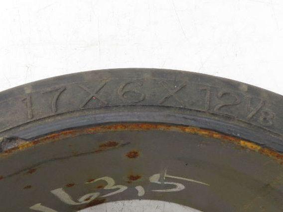 Super Solid 17x6x12-1/8 Forklift Tire Smooth Solid Press-on Black