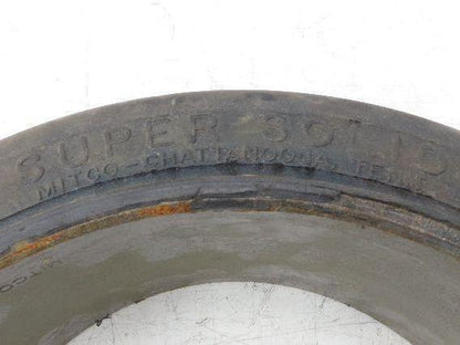 Super Solid 17x6x12-1/8 Forklift Tire Smooth Solid Press-on Black