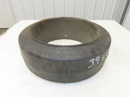 Super Solid 17x6x12-1/8 Forklift Tire Smooth Solid Press-on Black