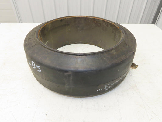 Super Solid 17x6x12-1/8 Forklift Tire Smooth Solid Press-on Black