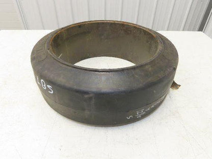 Super Solid 17x6x12-1/8 Forklift Tire Smooth Solid Press-on Black