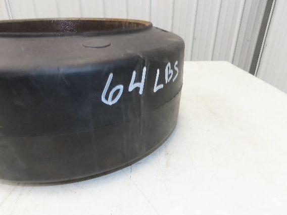 Super Solid 18x8x12-1/8 Forklift Tire Smooth Solid Press-on Black