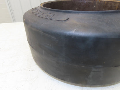 Super Solid 18x8x12-1/8 Forklift Tire Smooth Solid Press-on Black