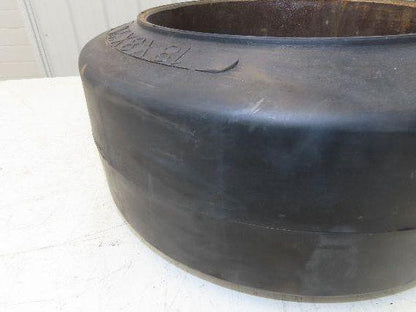 Super Solid 18x8x12-1/8 Forklift Tire Smooth Solid Press-on Black