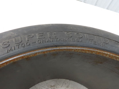 Super Solid 18x8x12-1/8 Forklift Tire Smooth Solid Press-on Black