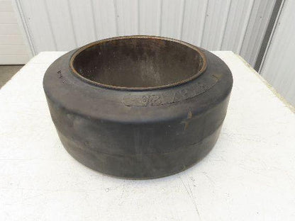 Super Solid 18x8x12-1/8 Forklift Tire Smooth Solid Press-on Black