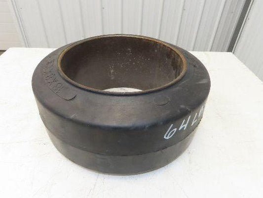 Super Solid 18x8x12-1/8 Forklift Tire Smooth Solid Press-on Black