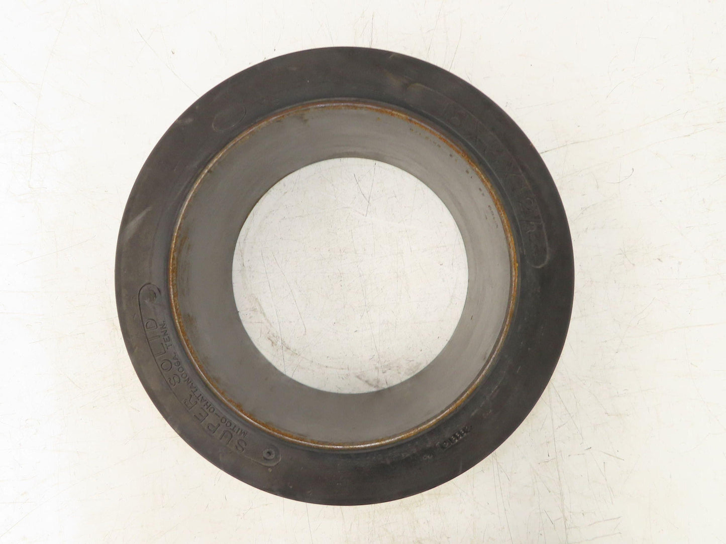 Super Solid 18x8x12-1/8 Forklift Tire Smooth Solid Press-on Black