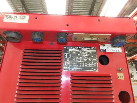 Lincoln 10432 Powerwave 450 Robot Welder Power Source 450A 3Ph 480V Ver Z970421R