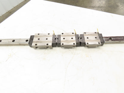 THK SRN 45 Linear Bearing 3-Block LM Guide Rail 45mm x 2355mm 92.6"L