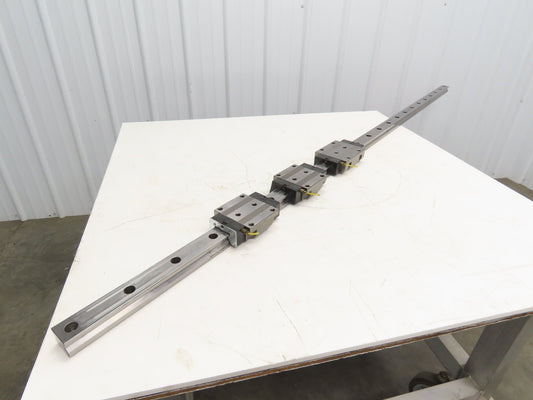 THK SRN 45 Linear Bearing 3-Block LM Guide Rail 45mm x 2355mm 92.6"L