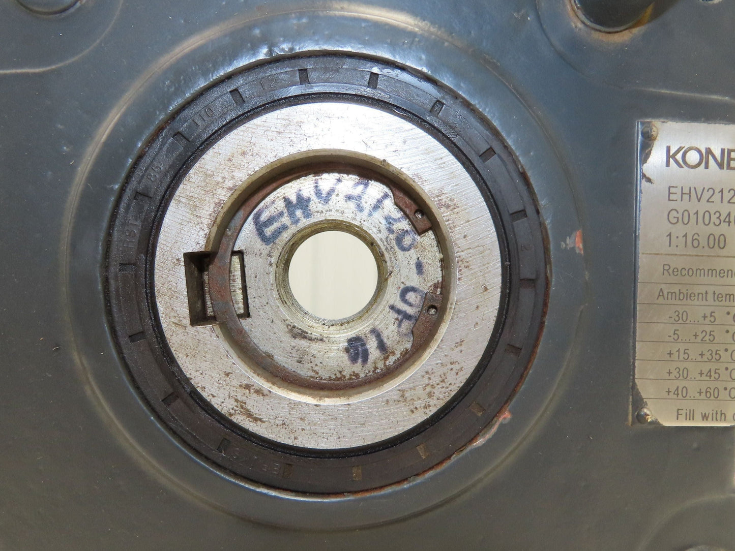 Kone Cranes EHV2120F-160 Gear Drive Reducer 16:1 Gearbox 60mm Hollow Shaft