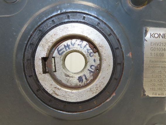 Kone Cranes EHV2120F-160 Gear Drive Reducer 16:1 Gearbox 60mm Hollow Shaft