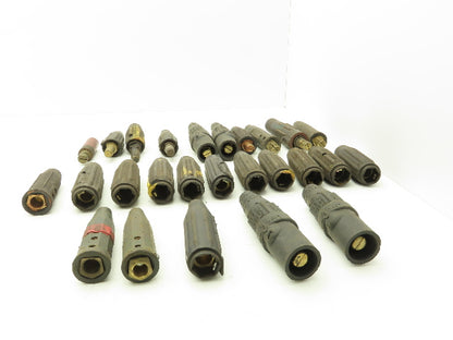 Quik Trik and others Miscellaneous Welding Cable Connectors Lot of 26