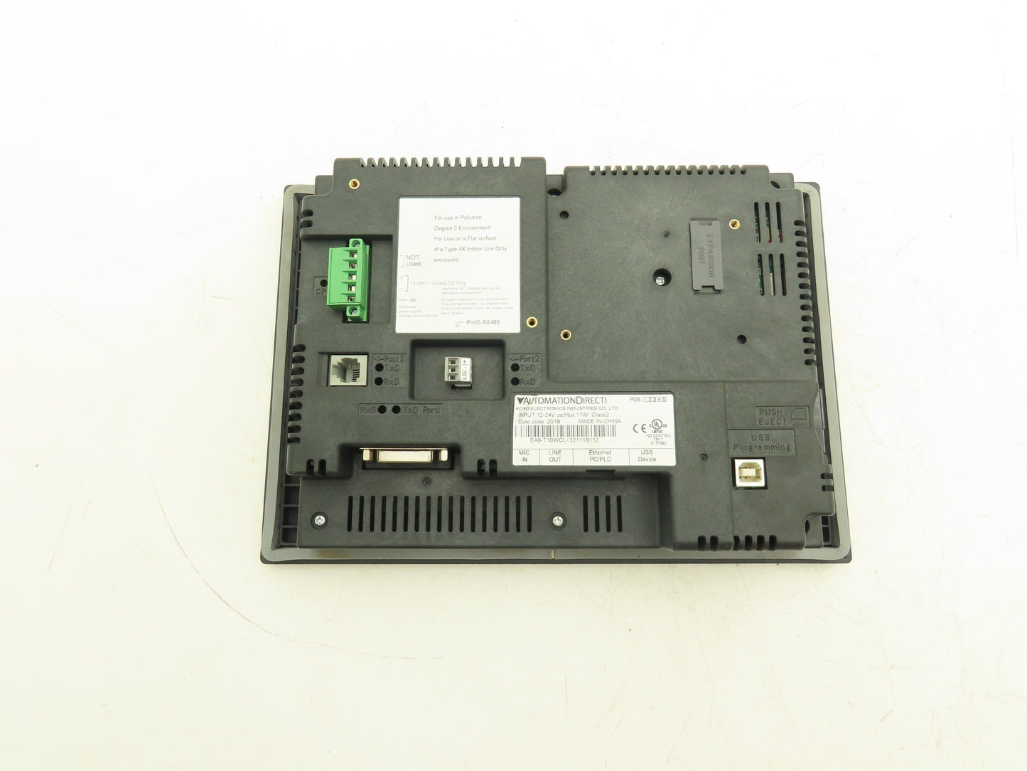 Automation Direct EA9-T10WCL Touch Screen HMI Control Panel Display 12-24vDC