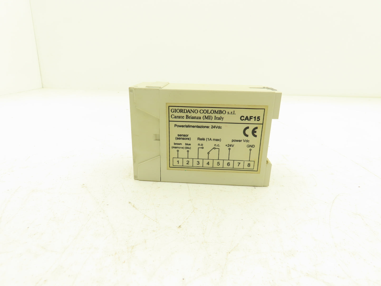 Giordano Colombo CAF15 Electro-Spindle Monitor Relay 24vDC In