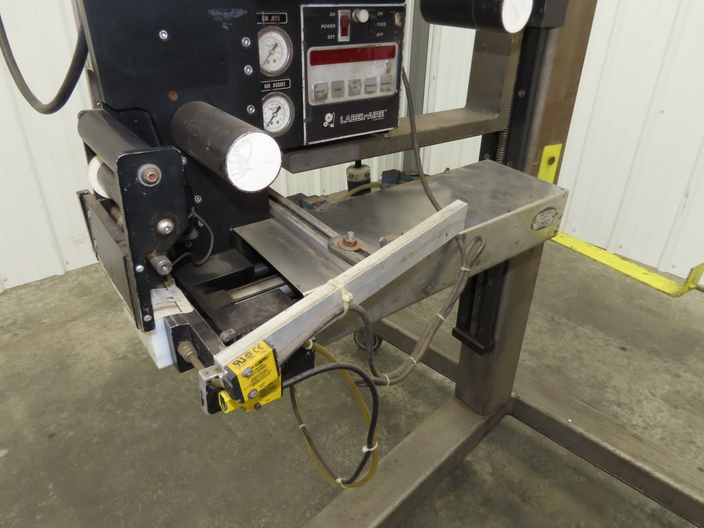 Label Aire 2114M Label Applicator Pneumatic Air Blow Cylinder