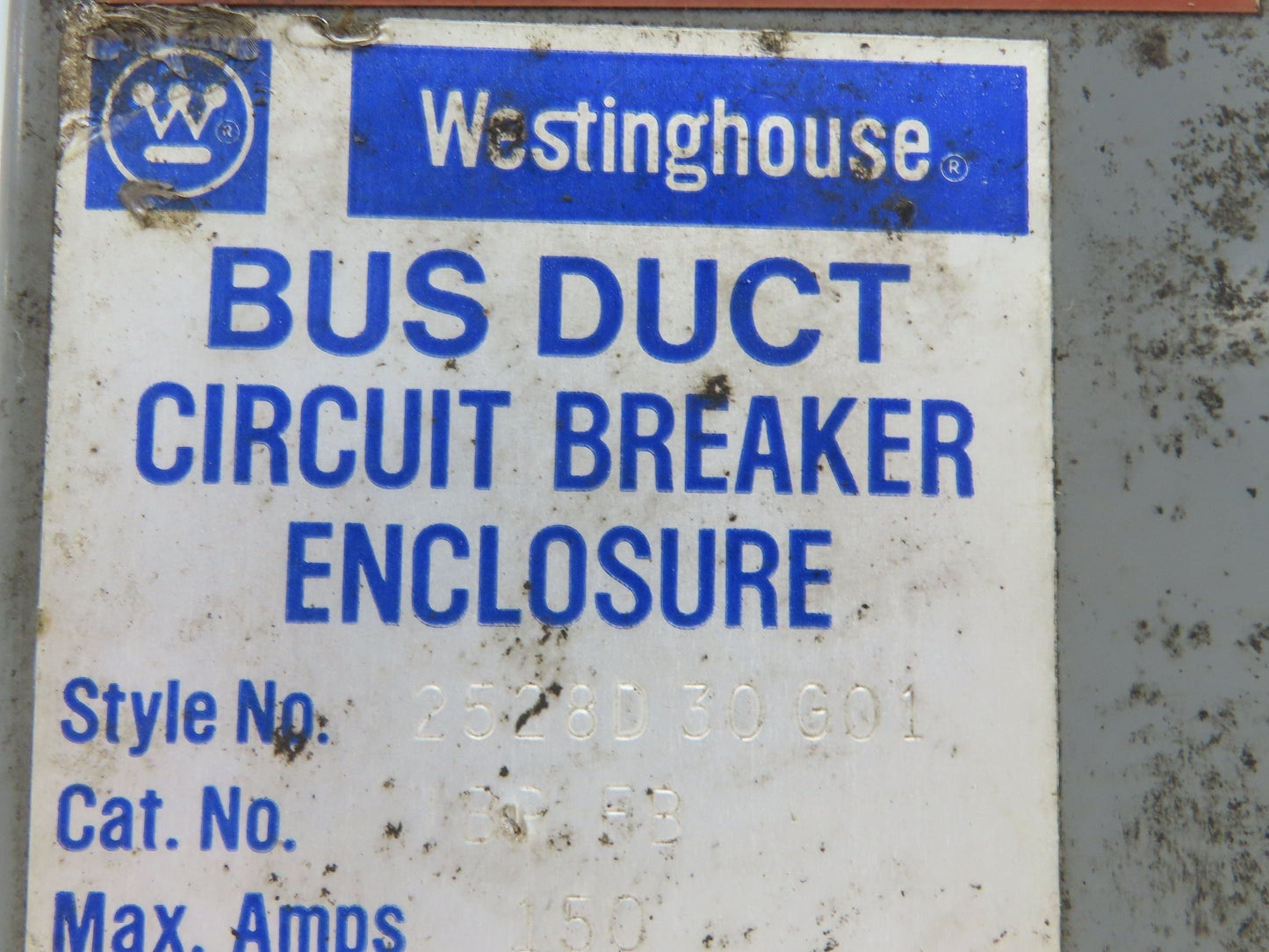 Westinghouse Busway Disconnect Switch Bus Plug 25A 600VAC 3PH 3W