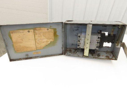 Westinghouse Busway Disconnect Switch Bus Plug 25A 600VAC 3PH 3W