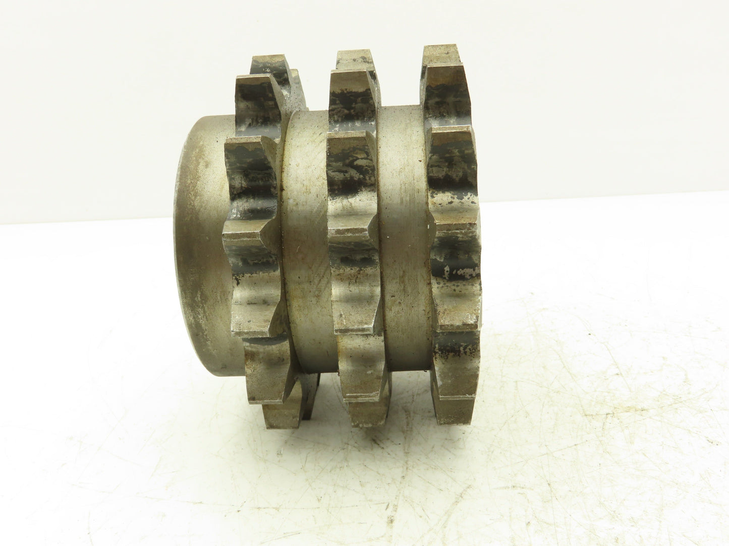 #100 Roller Chain 15-Tooth Triple Sprocket 3-Strand 1-1/4" Pitch 60mm Bore