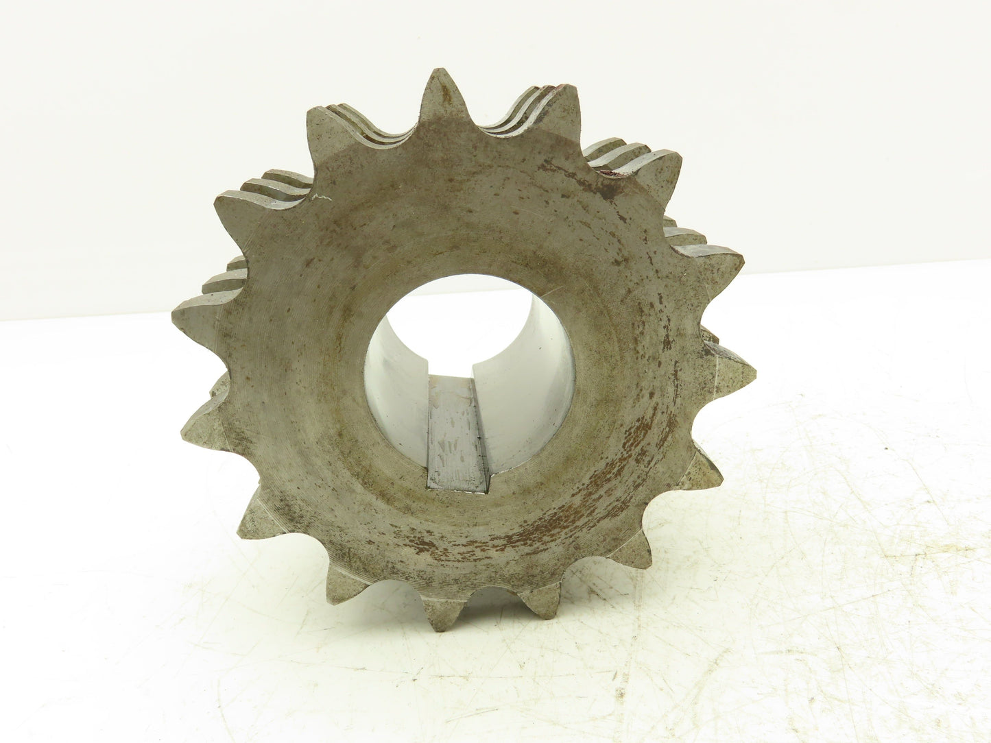 #100 Roller Chain 15-Tooth Triple Sprocket 3-Strand 1-1/4" Pitch 60mm Bore