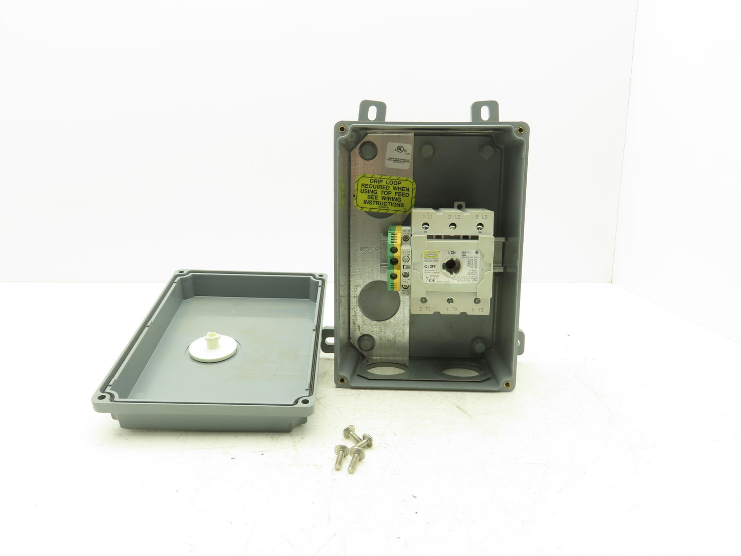 Hubbell IP69k Rotary Disconnect 600V 50Hp 100A Enclosed