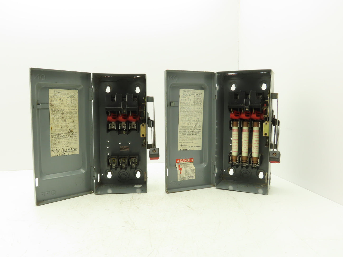 Square D H361 Safety Disconnect Switch Fusible 30A 3PH Series E1 Lot of 2