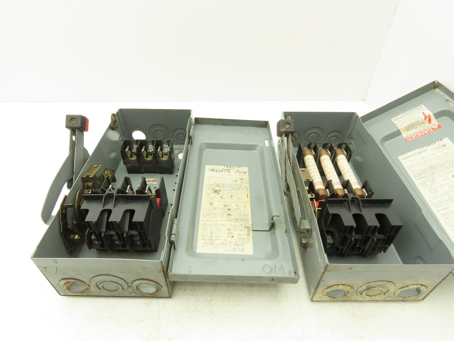 Square D H361 Safety Disconnect Switch Fusible 30A 3PH Series E1 Lot of 2