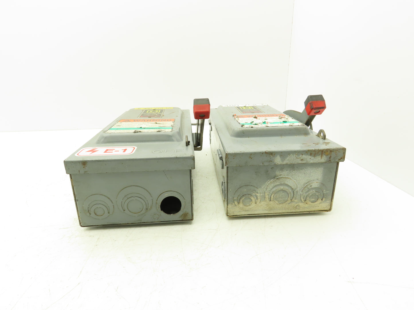 Square D H361 Safety Disconnect Switch Fusible 30A 3PH Series E1 Lot of 2