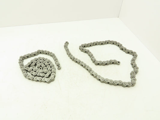 Renold BL600 Forklift Leaf Chain 104" 2x3 Lace BL623  Lot of 2pcs 52"each