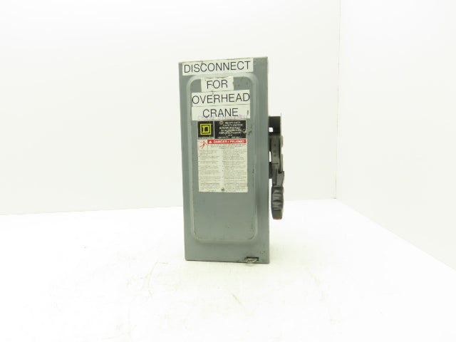 Square D H361 Fusible Heavy Duty Safety Disconnect Switch 30A 600VAC F05