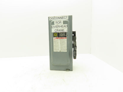 Square D H361 Fusible Heavy Duty Safety Disconnect Switch 30A 600VAC F05
